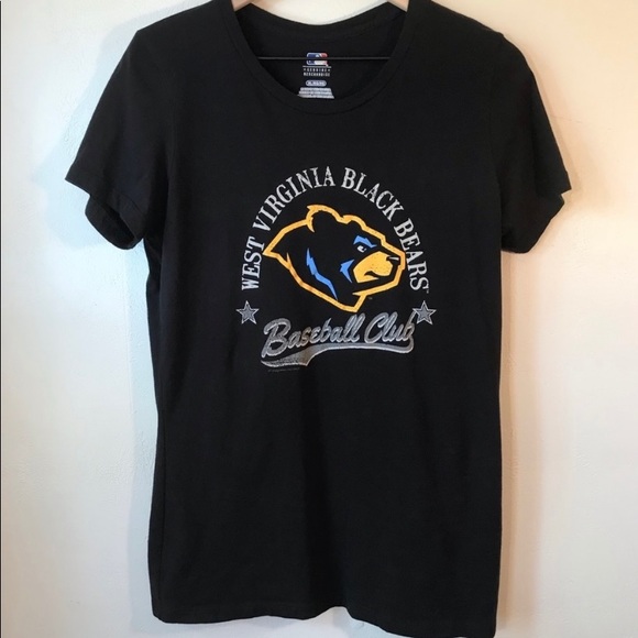 Genuine Merchandise Tops - West Virginia (WV) Black Bears Baseball T-Shirt